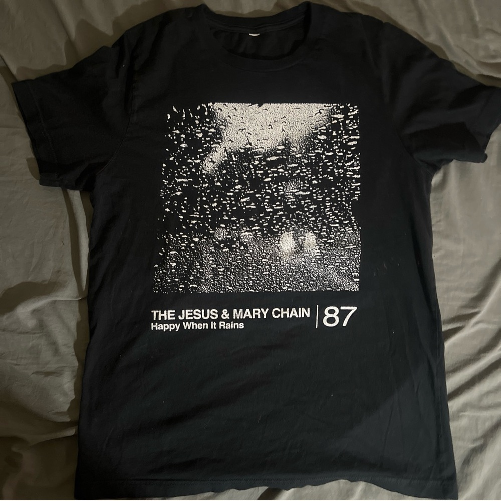 The Jesus and Mary Chain Happy When It Rains  T Shirt M Darklands Black